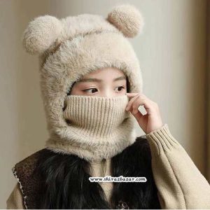 کلاه بافت همراه با ماسک خارجی